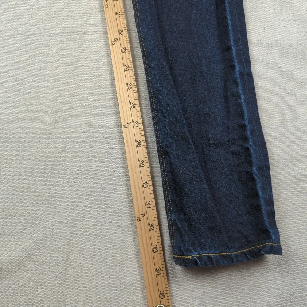 Raleigh Denim Jeans Mens 29x34 Blue Martin Selvedge‎ Button Fly White Oak